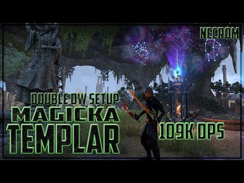 Magicka Templar PVE 109K DPS Parse Double DW Setup (Necrom)