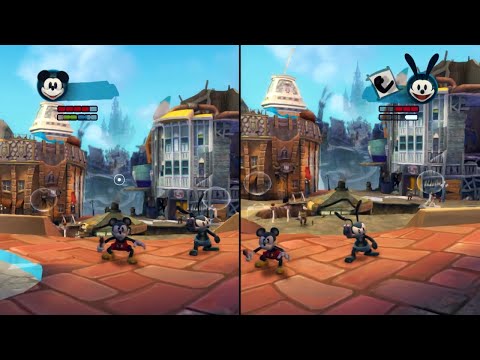 Epic Mickey 2: The Power of Two - 2-Player Local Split Screen Co-Op PS5 Gameplay (PS3 Streaming)