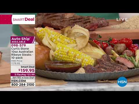 Curtis Stone 10pack 10 oz. Australian Ribeye Steaks