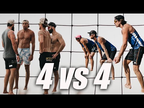 The 4-Man is Back | Beach Volleyball 4 vs 4