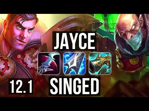 JAYCE vs SINGED (TOP) | 14/1/4, Legendary, 800K mastery | NA Master | 12.1