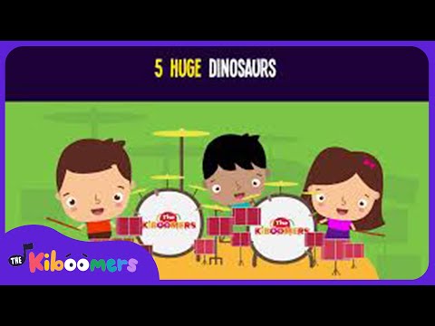 5 Big Dinosaurs Song for Kids | Animals Songs for Children | The Kiboomers