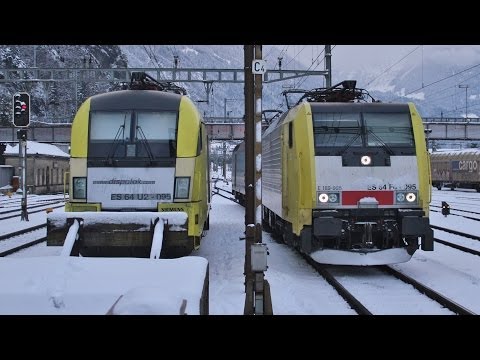 Dispoloks im verschneiten Erstfeld