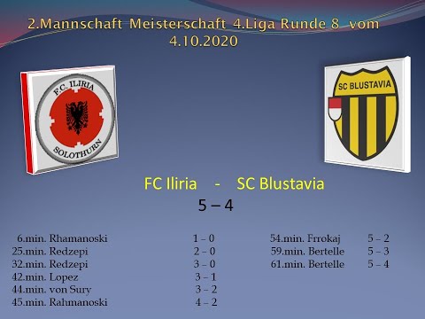 2.Mannschaft Meisterschaft 4.Liga  FC Iliria - SC  Blustavia