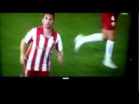 Almeria-U.D. Las Palmas. Gol de Charles.