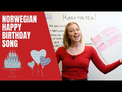 Norwegian happy birthday song - Hurra for deg!