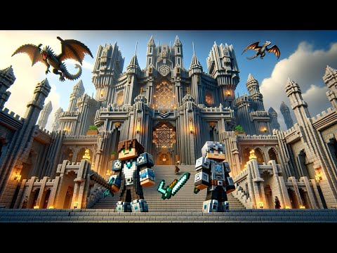 EPIC Minecraft Castle Adventure with Moon Dragons!