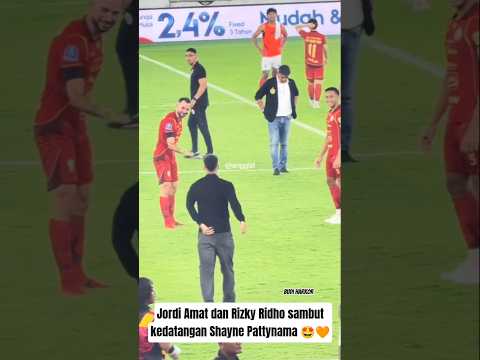 Momen Jordi Amat dan rizkY Ridho sambut kedatangan Shayne Pattynama di Persija🤩🧡