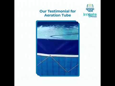 Rubber irrigate porous aeration tube 25mm blue