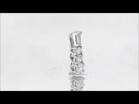 Zales Octillion Diamond 3 Stone Pendant Set in Platinum