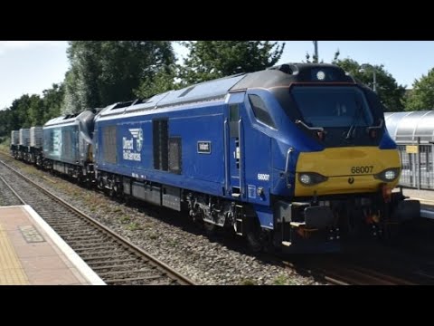 68007 In DRS Blue “Valiant” & 68033 “The Poppy” Haul 6M67 Bridgwater F.D - Crewe Coal Sidings (DRS)