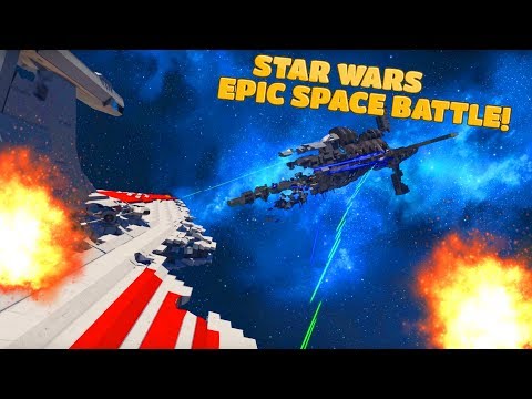 REPUBLIC FLEET vs DROID FLEET! (Clone Wars EPIC BATTLE!)
