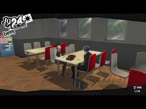 Persona 5 - Unused Cafeteria event (Top Ten Ranking in School)