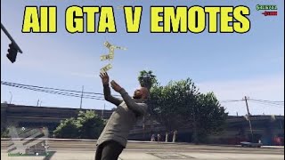 All Emotes|GTA V Online