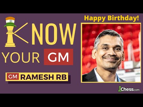 Happy Birthday to the Dronacharya of Indian Chess ~ GM RB Ramesh | Know your GM ~ @RameshRB