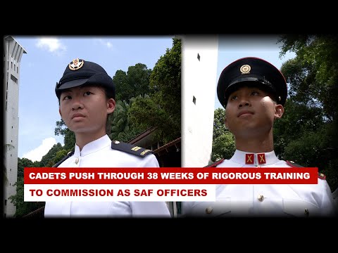 Cadets Push Through 38 Weeks of Rigorous Training To Commission As SAF Officers