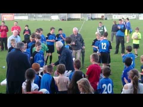 Tranent Colts Under 13s lift the Edinburgh League Cup after thrashing Bonnyrigg Rose 7-1...