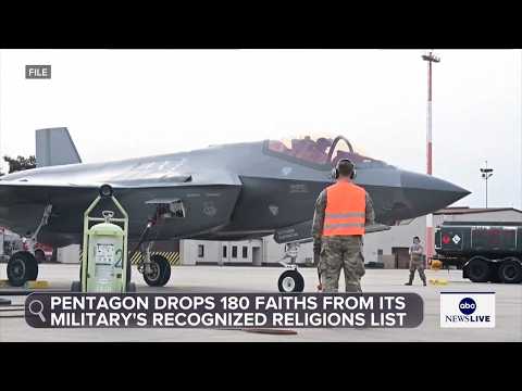Pentagon drops 180 faiths from military’s recognized religions list
