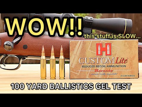 243 Winchester Hornady Custom Lite SST Ballistics Gel Ammo Test