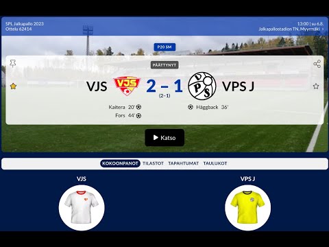 Jälkipelit SM 2023 VJS - VPS J 6.8.2023