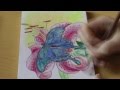 Рисунки акварельными карандашами #1:Бабочка 