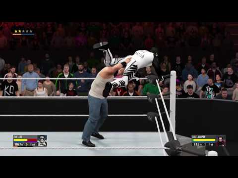 WWE 2K16 Mycareer Evil Lee vs Luke Harper