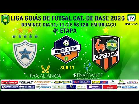 LIGA GOIÁS CAT DE BASE PAX ALIANÇA CLINÍCA RENAISSANCE 2026