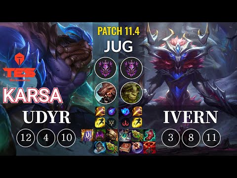 TES Karsa Udyr vs Ivern Jungle - KR Patch 11.4