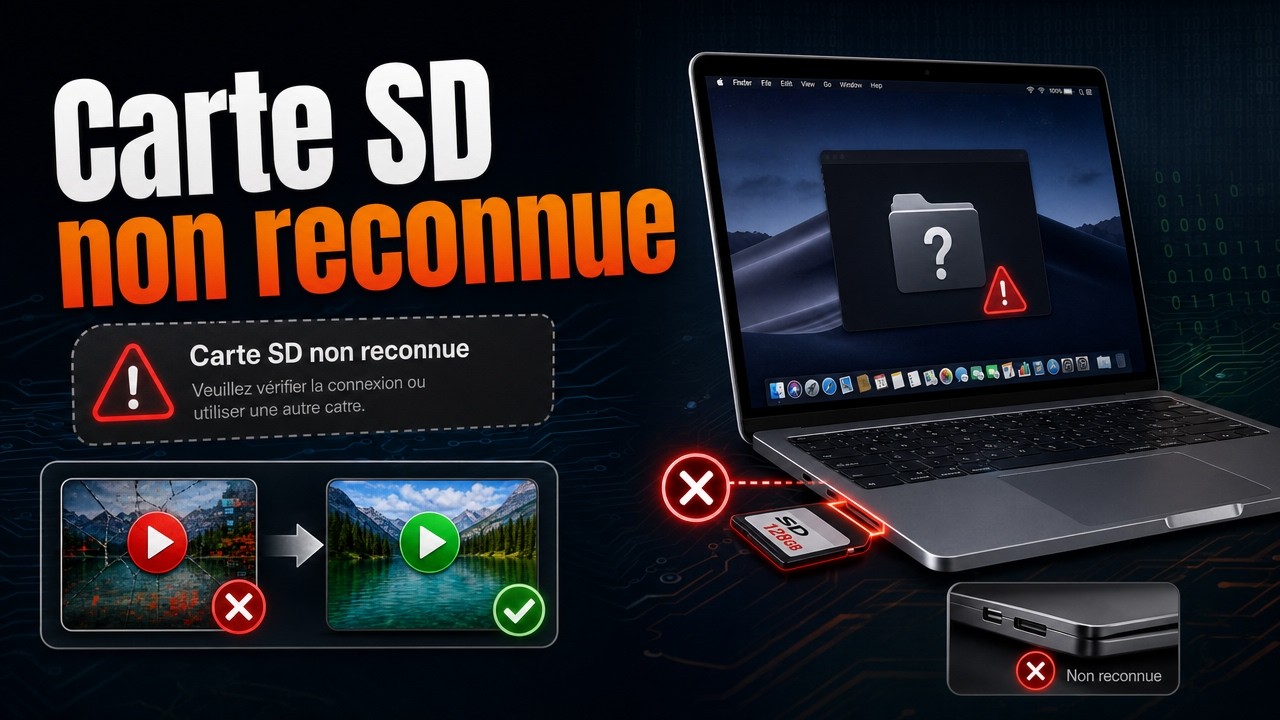 réparer une carte micro sd endommagée