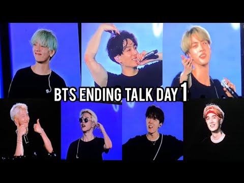 190406 BTS ENDING TALK | Love Yourself in Bangkook [ Day 1 ]