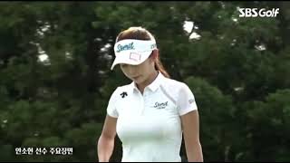 ゴルファー　おっぱいの揺れるシーン　巨乳