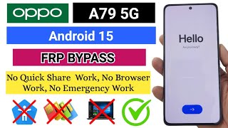 OPPO A79 5G Android 15 FRP BYPASS WITHOUT PC | Oppo 2025 Latest Security