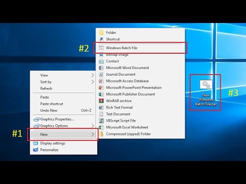 How To Make A Batch File With Menus
