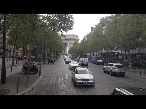 Paris from the Champs Elysee, July 2018.