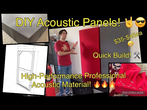 DIY Acoustic Panels - Make Your Own Fast Build with Professional  Acoustical Material (Rockboard 60)