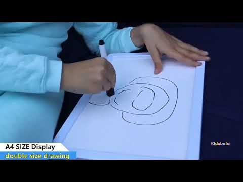 A3 Big Light Luminous Drawing Board Kids Toy Tablet Draw In Dark Magic With  Light Fun Fluorescent Pen