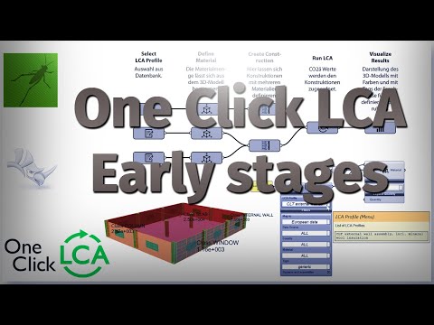 One Click LCA for Early Design Stages - Course Overview