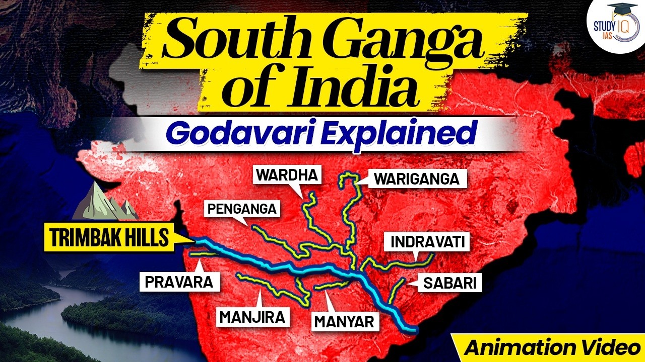 Godavari River Explained | Why It’s Called Dakshin Ganga? | Tributaries & UPSC Facts | StudyIQ IAS