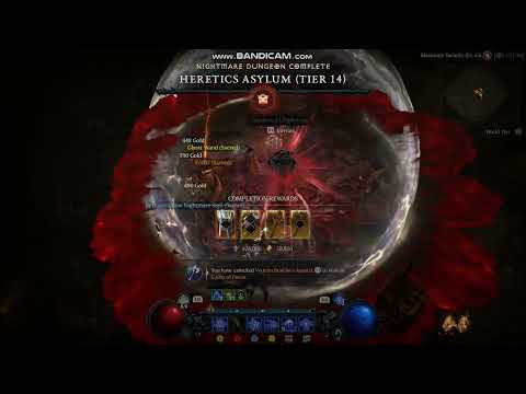 Diablo IV Nightmare Dungeon Boss Solo - Lightning Sorceress Gameplay