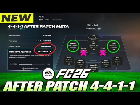 FC 26 [POST PATCH] 4-4-1-1 UNREAL Meta Custom Tactics & Roles to Become ELITE Division Players NOW!