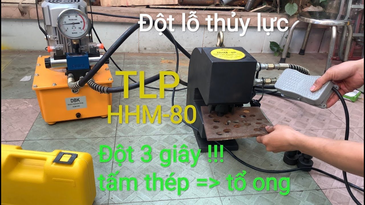 Video Đầu đột lỗ thủy lực TLP HHM-80 - Đầu đột lỗ thủy lực TLP HHM-80