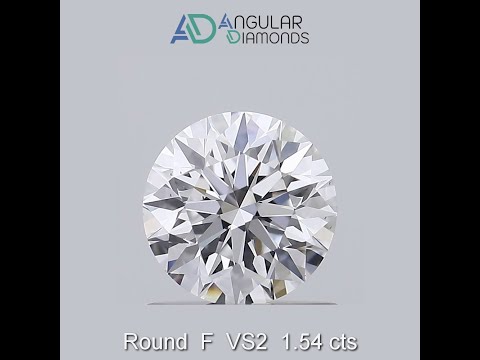 Round F VS2 1.54 Carat IGI CVD HPHT Lab Grown Created Diamonds