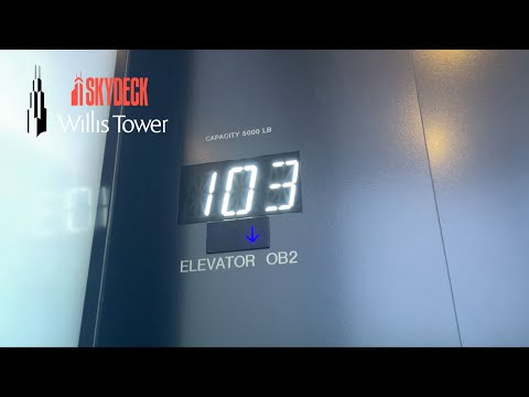 ULTRA FAST 1600 FPM OTIS High-Speed Traction SkyDeck Elevators | Sears/Willis Tower | Chicago, IL