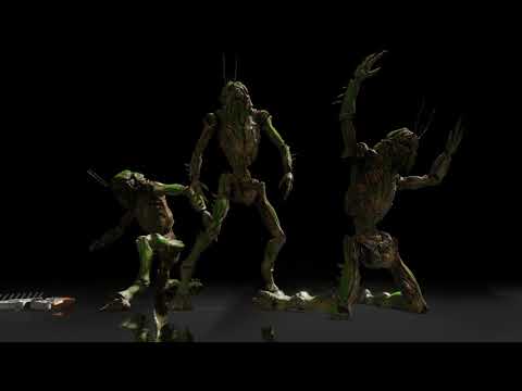 3D sculpting/painting practice on one on my favored sci-fi movie " District 9 ". Prawns: