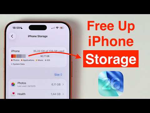 iOS 26 - How To Free Up a TON of iPhone Storage!!
