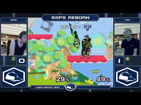 S@PS Reborn Melee Singles - Bean (Marth) vs Fish (Sheik) - Top 16 Losers