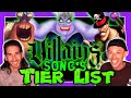 Which Disney Villain Has The Best Song Ranking The Disney Villains Songs Tier List