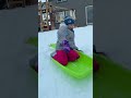 SLEDDING or SHREDDING? #subscribebutton #bestdayever #kidsvideos #snow #sledding #snowday #shred