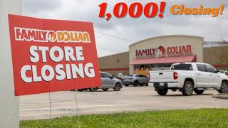why is family dollar closing 1000 Stores
