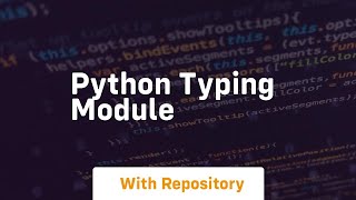 python typing module